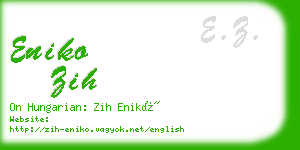 eniko zih business card